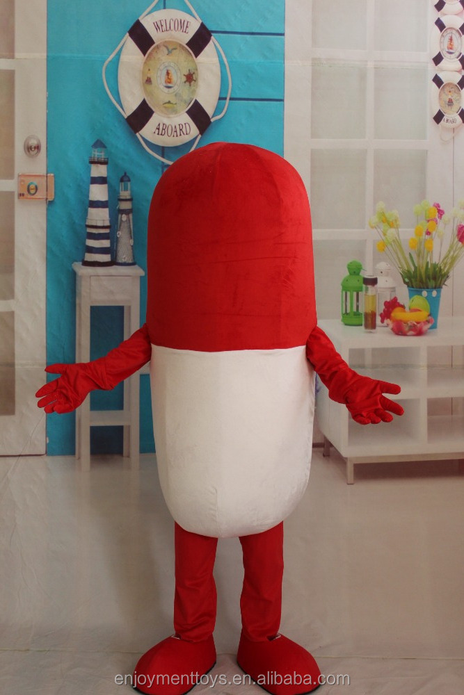 China made drugs mascot pill costume adult