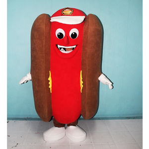 Enjoyment CE adult sausage hot dog mascot costume for advertising