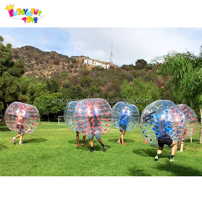 PVC/TPU crazy sport giant human sized balloon soccer bubble ball for sale