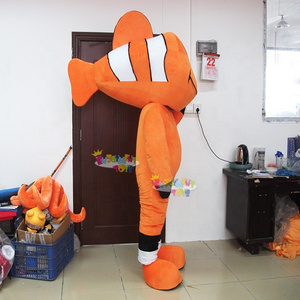 Hot sale CE Cosplay sea animal Nemo Red Fish Costume Clownfish Mascot Costume For Adult