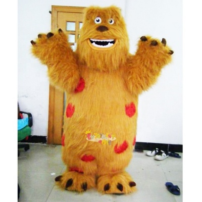 Enjoyment CE Long Fur Monster sully mascot costume adults Fursuit Furry Mascot Costume For Holiday