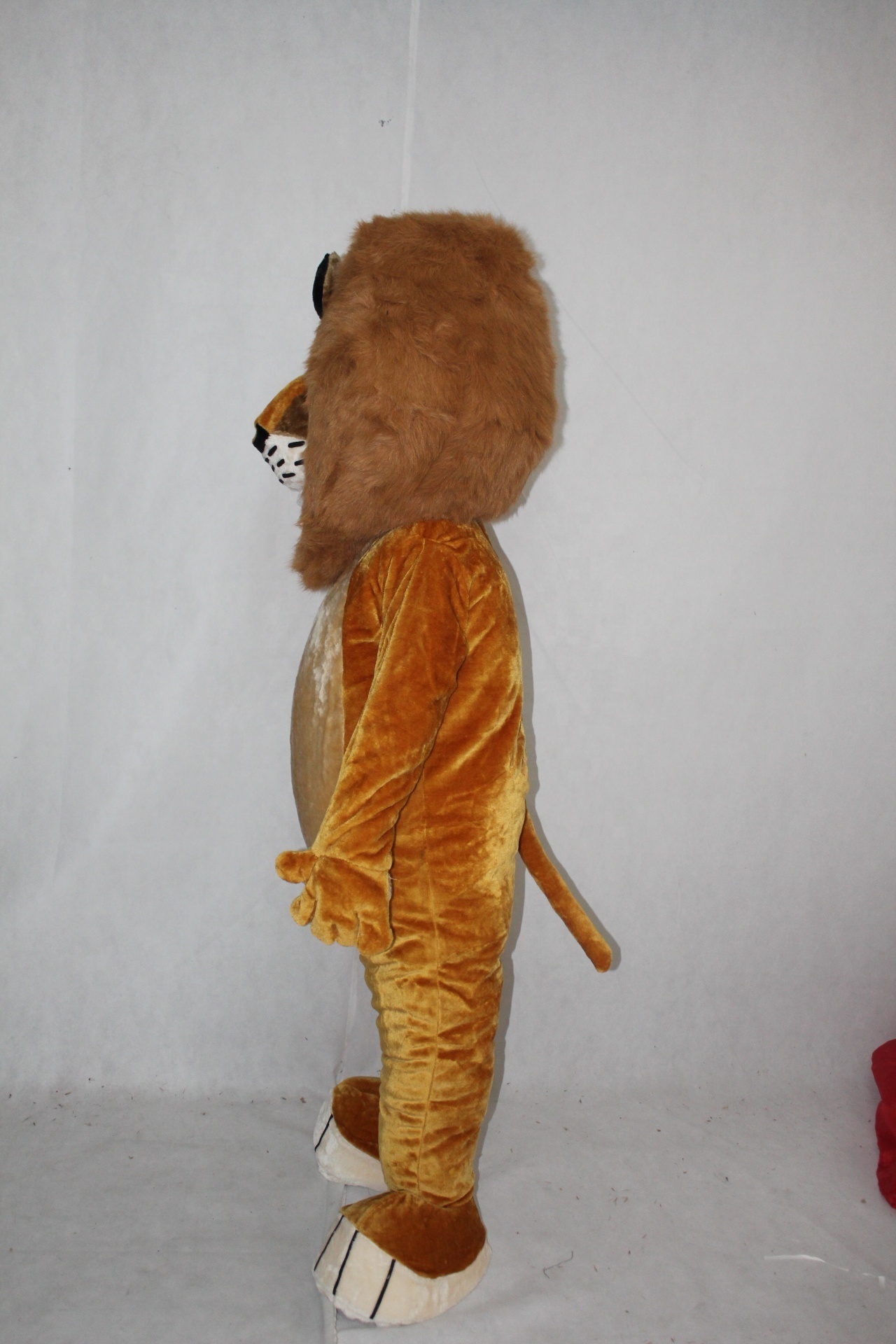 Enjoyment CE brown plush Madagascar alex the lion mascot costume for sale