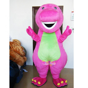 Factory price CE barney mascot costume for adults