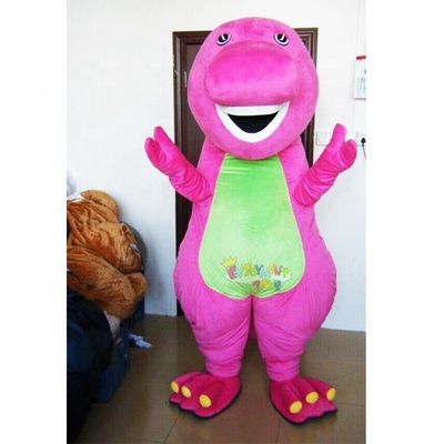 Factory price CE barney mascot costume adults barney dinosaur mascot costume for party