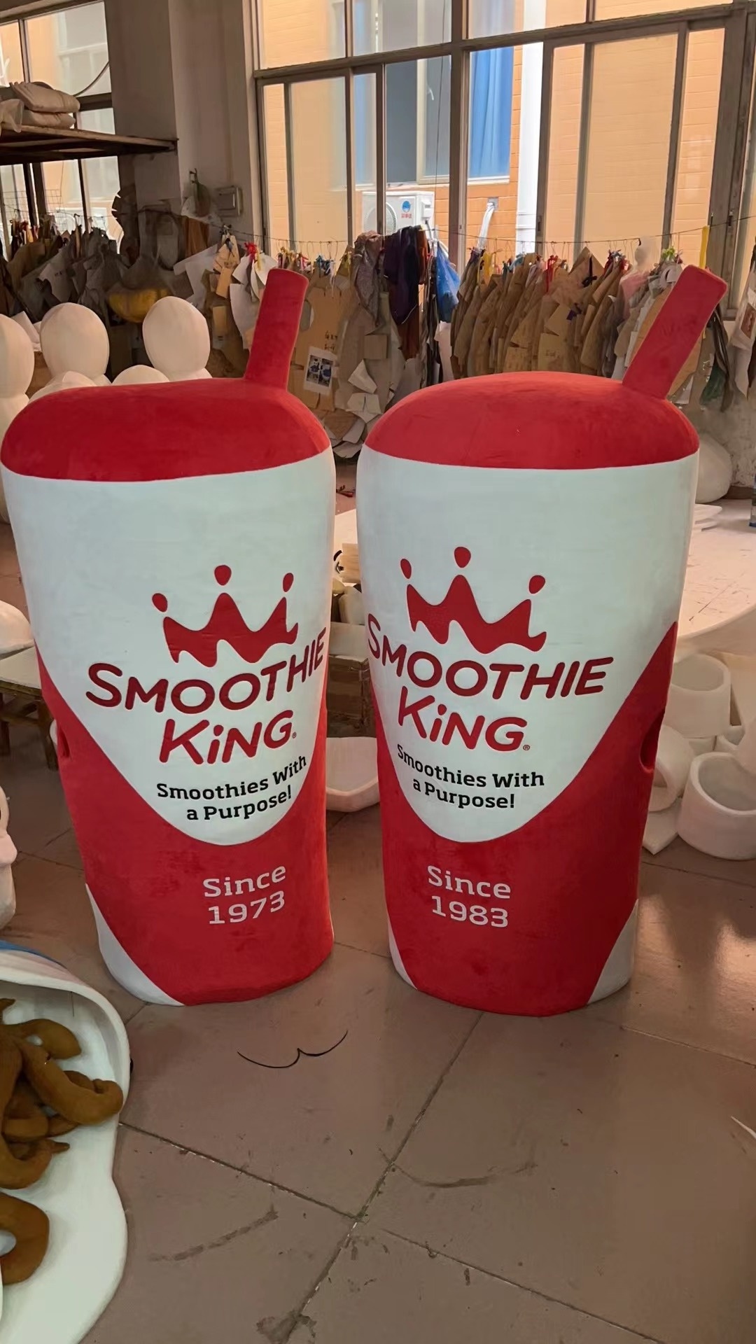 Hot sale Smoothie king cup mascot costume for sale advertising