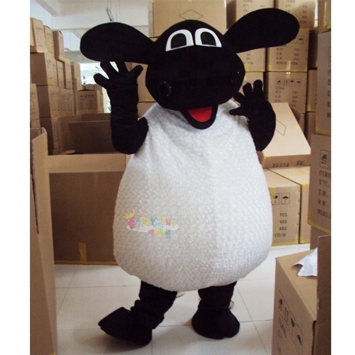 Hot sale CE fat sheep Mascot Costume adults Cosplay goat costume Party Game Dress Advertising Halloween