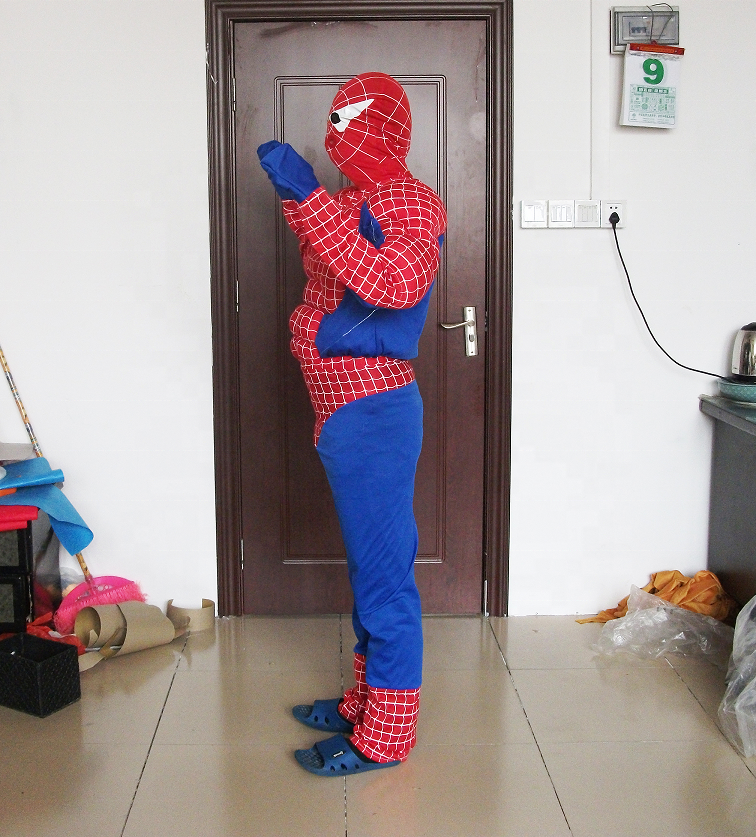 Hot sale adult spiderman mascot costumes cosplay costume for sale