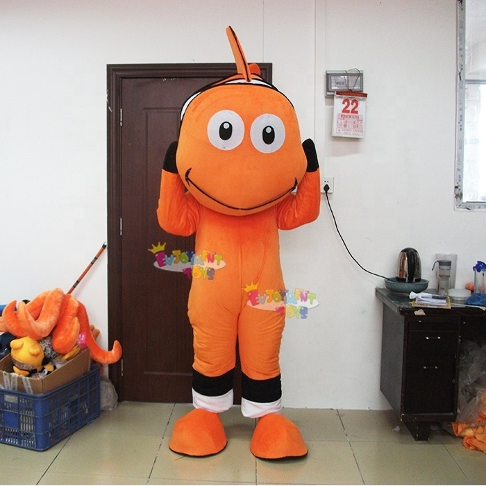 Hot sale CE Cosplay sea animal Nemo Red Fish Costume Clownfish Mascot Costume For Adult