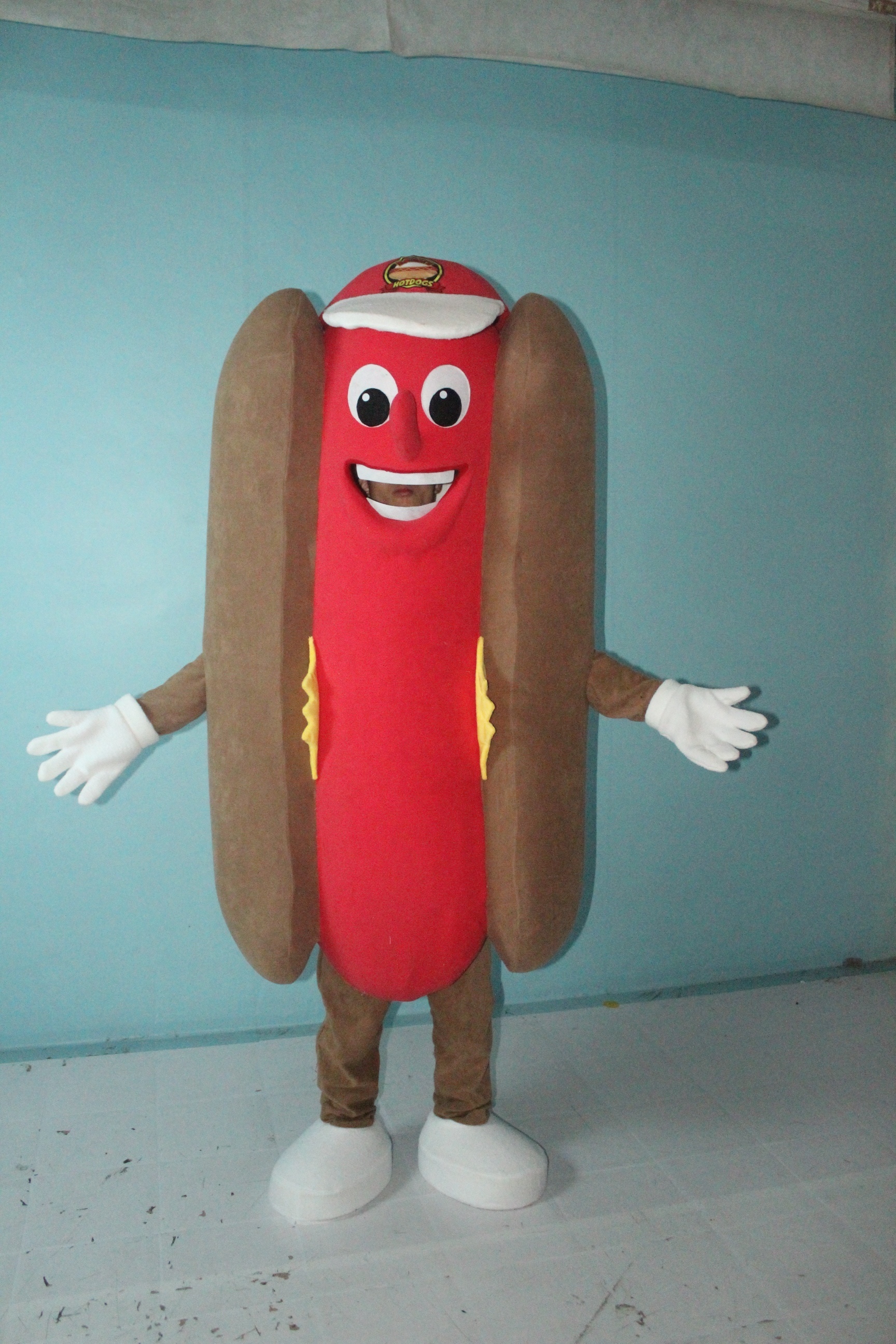 Enjoyment CE adult sausage hot dog mascot costume for advertising