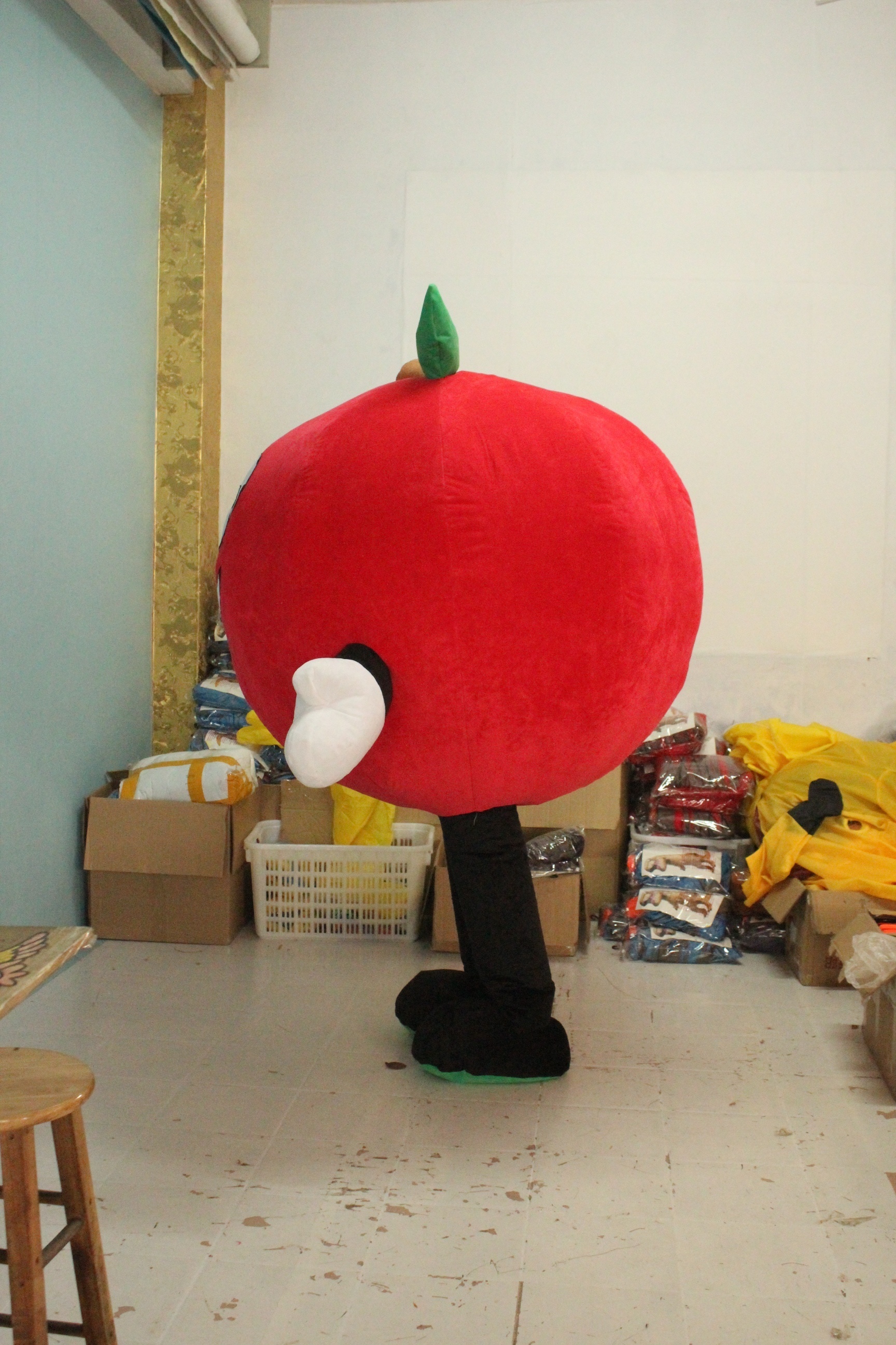 Enjoyment CE customized fashion cartoon Inflatable apple mascot costume Cute fruit mascot large event adult party costume