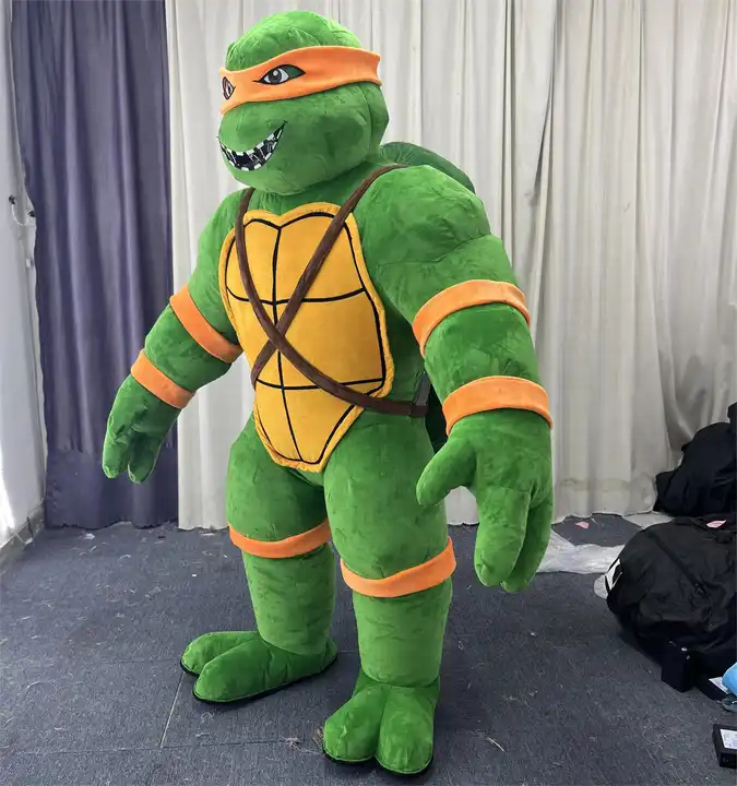 Best selling Inflatable Cartoon Green Ninja Turtle mascot Cosplay Costumes Carnival Giant Party Performance Costumes for sale