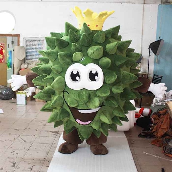 Enjoyment CE green  Inflatable durian mascot adult fruit costumes for sale