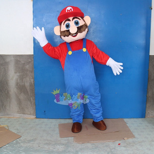 Custom made super Mario Luigi sonic pig bunny melon cartoon character mascot costume for adults party Halloween