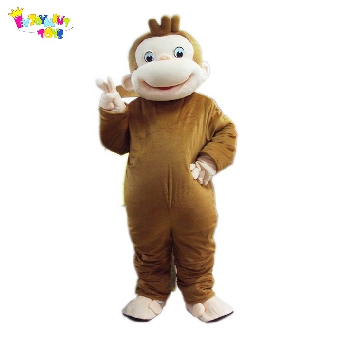 Enjoyment CE funny monkey curious george mascot costume for adult