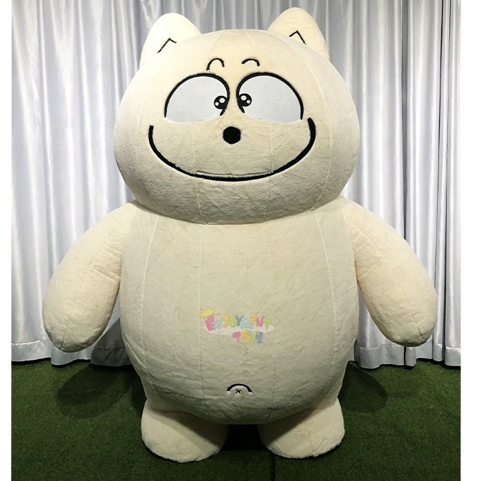 High quality CE plush Inflatable cartoon fat cat mascot costume Halloween carnival costumes for party