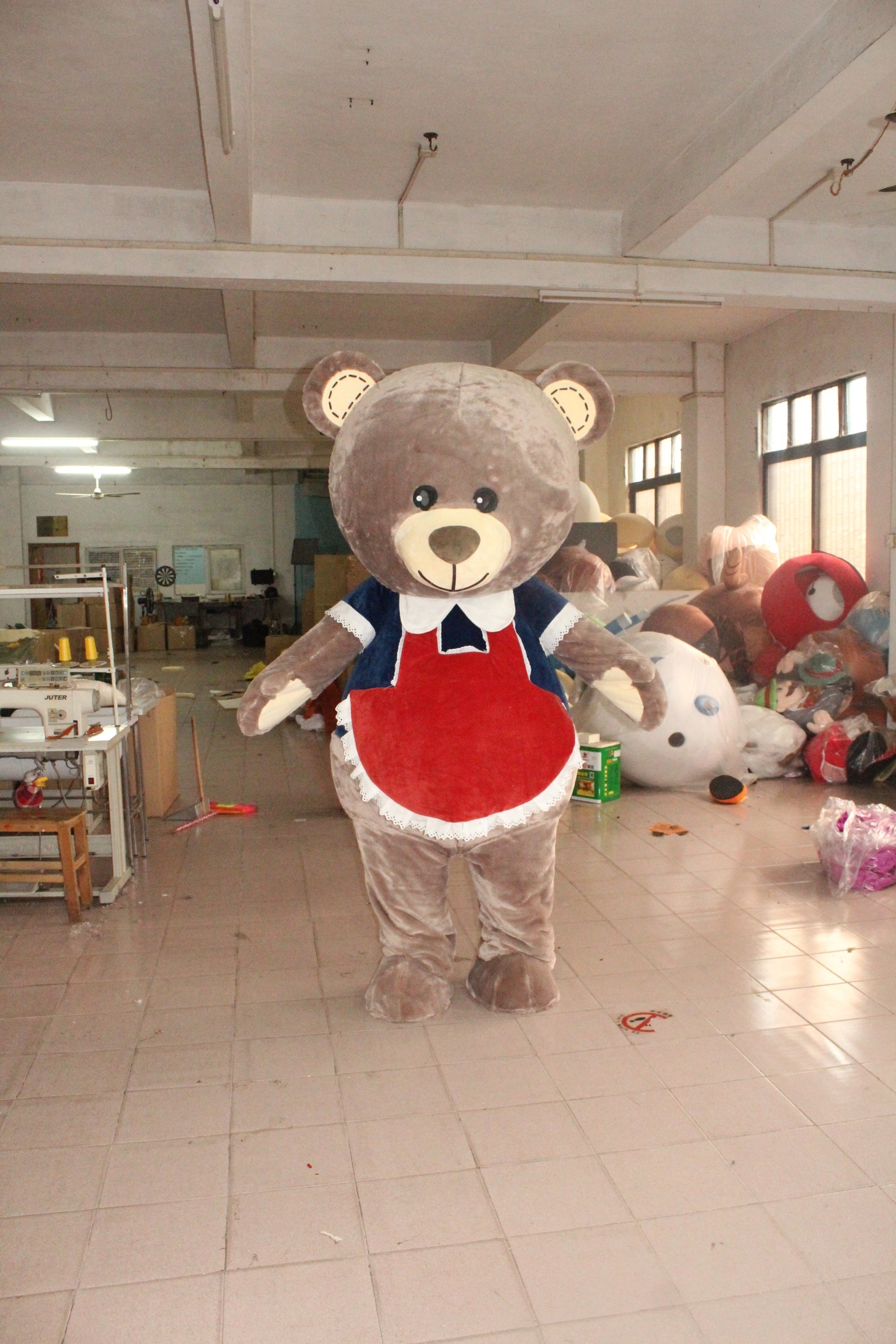 Hot!! Valentine bear mascot costume / new teddy bear mascot costumes with apron