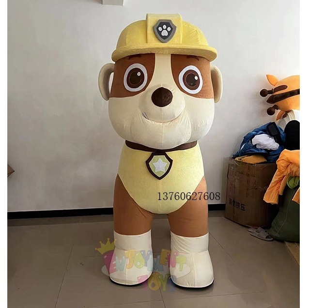 Enjoyment CE inflatable four leg paw dog mascot costume inflatable walking cartoon dog costume for sale