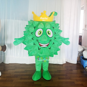 Enjoyment CE Durian Doll Mascot Costume Fruit For Adult Halloween Traje Mascotte Birthday Party