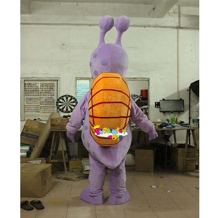 Popular Customized Cartoon Snail Mascot Costume Cute Snail Mascot Adult Party Costume