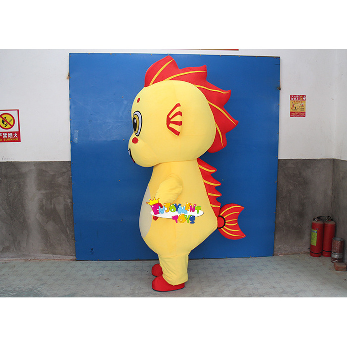 Hot selling customized cartoon fish mascot costume Cute cartoon fish mascot adult party costume