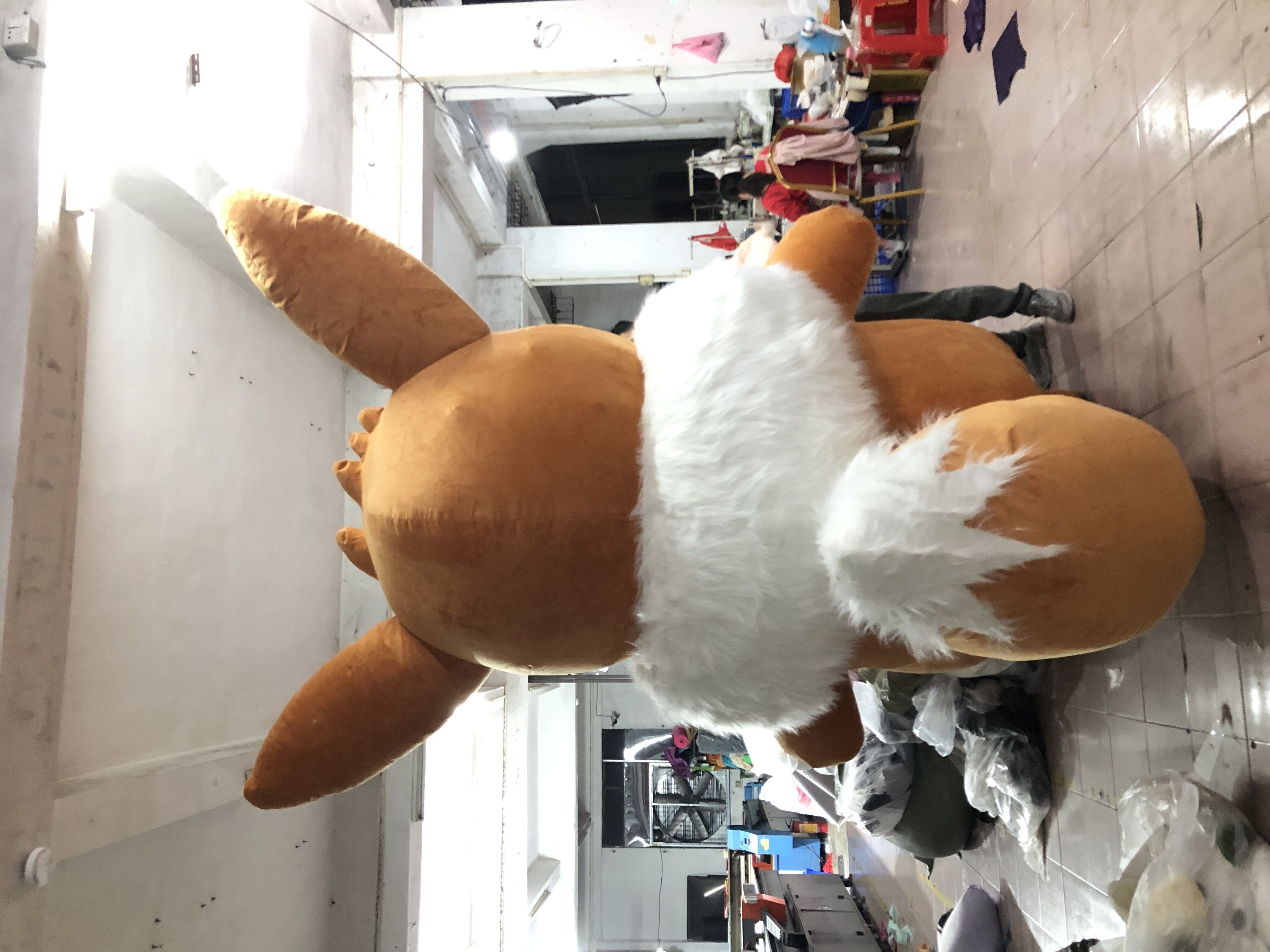 Best selling inflatable eevee costume animal promotion adult cosplay mascot cartoon costume for sale