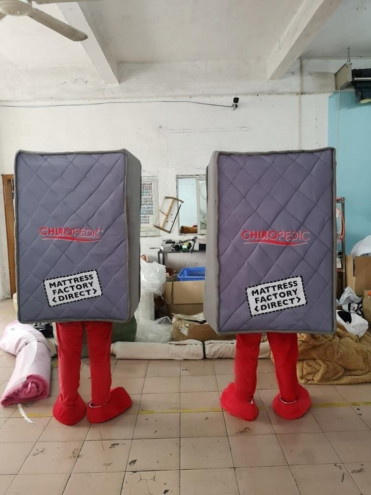 Enjoyment CE cheap plush mattress man mascot costume commercial,used mascot costume for sale