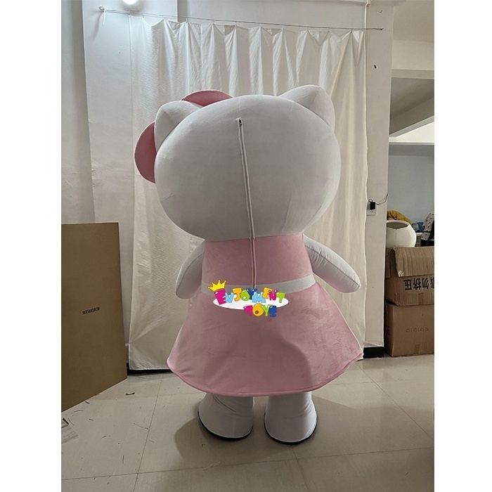 Giant Inflatable Cute HelloKitty Cartoon Mascot Costume Customized Cute HelloKitty Party Adult Mascot Costume for Sale