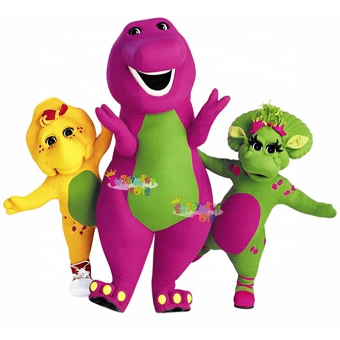 Factory price CE barney mascot costume for adults used mascot costumes for sale