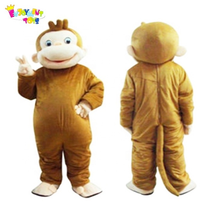 Enjoyment CE funny monkey curious george mascot costume for adult