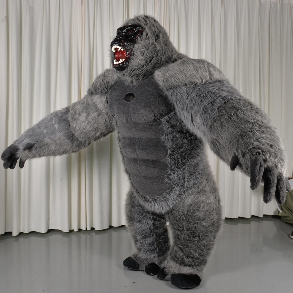 Best selling Ape Inflatable Gorilla Mascot Costume 2.2/2.6/3m King Kong Custom Anime Cosplay Mascotte Fancy Dress Carnival For A