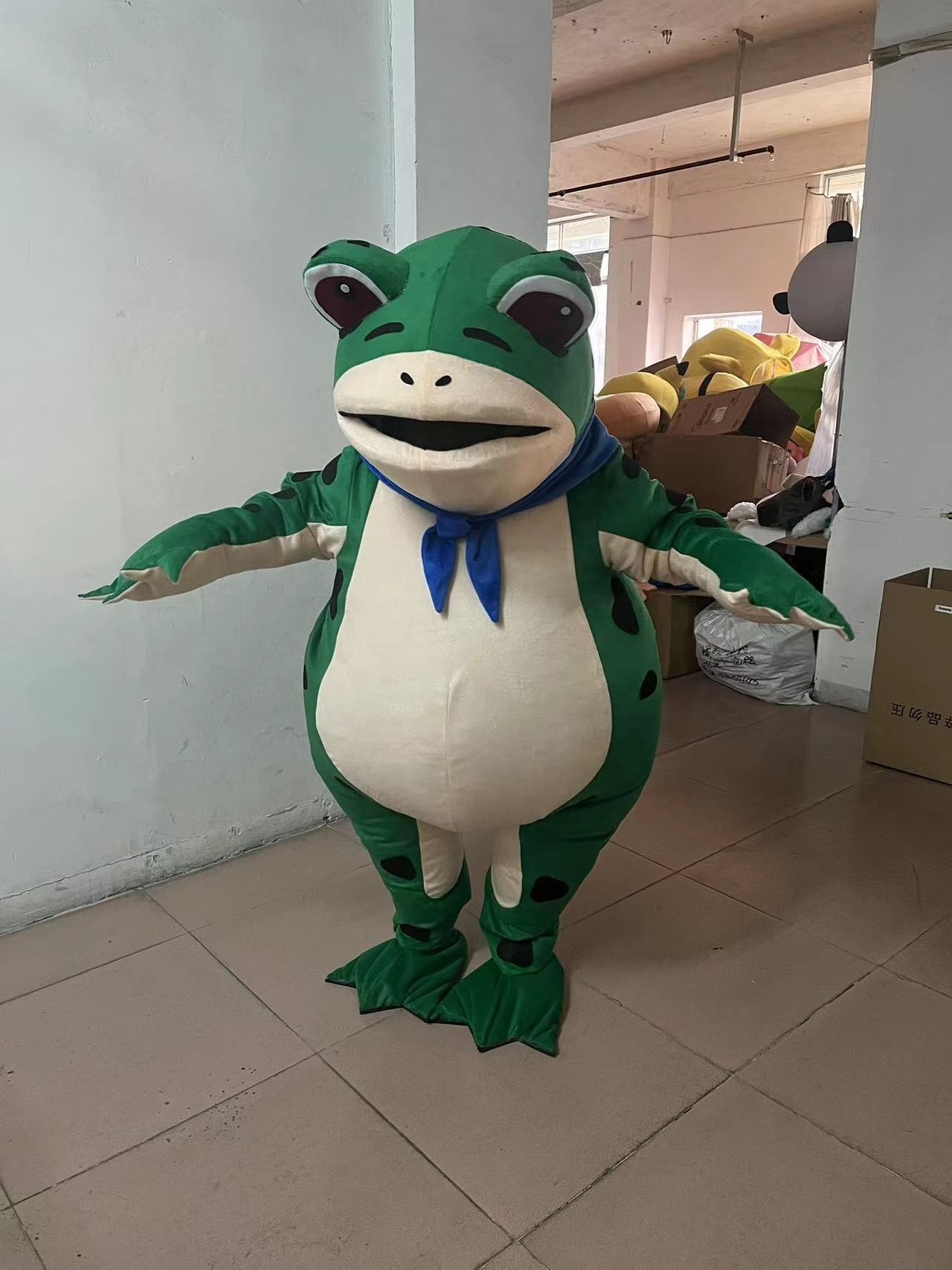 Enjoyment CE plush frog mascot Costume Cartoon Character frog Mascot Costume For Halloween