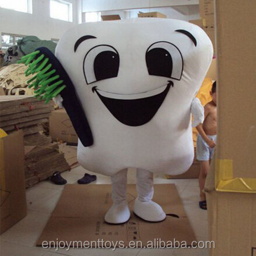 Enjoyment CE customized plush tooth mascot costumes for adults