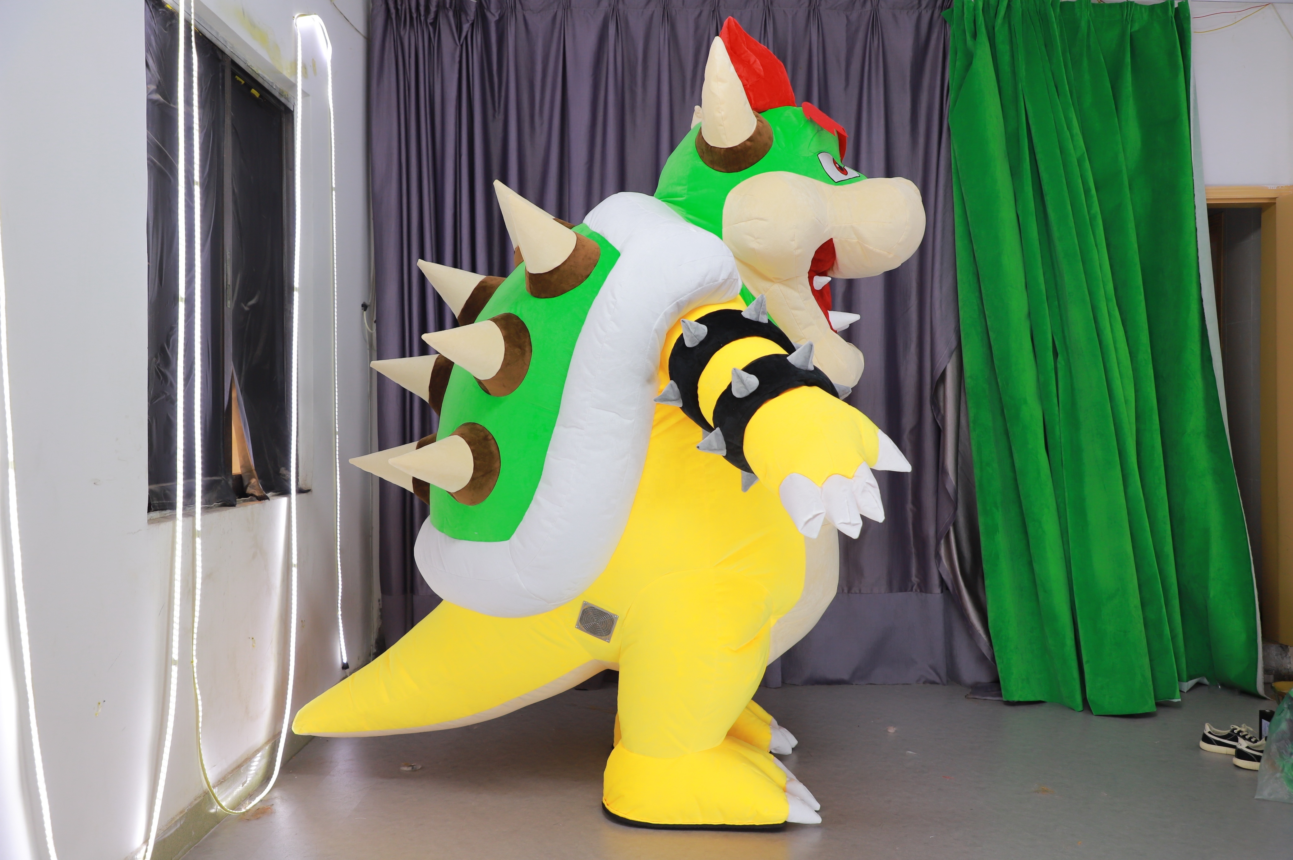 New Arrival Hot Cartoon Character Mascot Costume Halloween Dragon Inflatable Bowser Turtle Mascot Costume For Holiday Cosplay