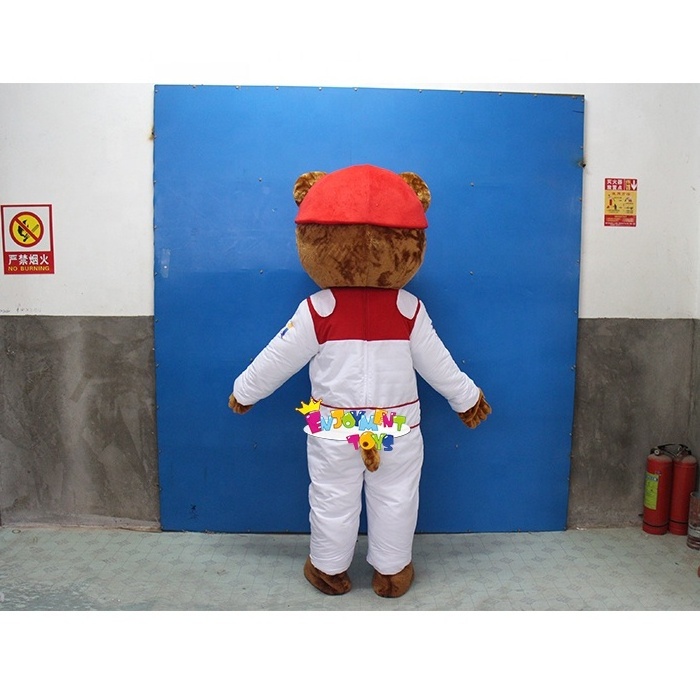 Popular Customized Cartoon Baseball Bear Mascot Costume Cute Cartoon Baseball Bear Mascot Adult Large Event Party Costume