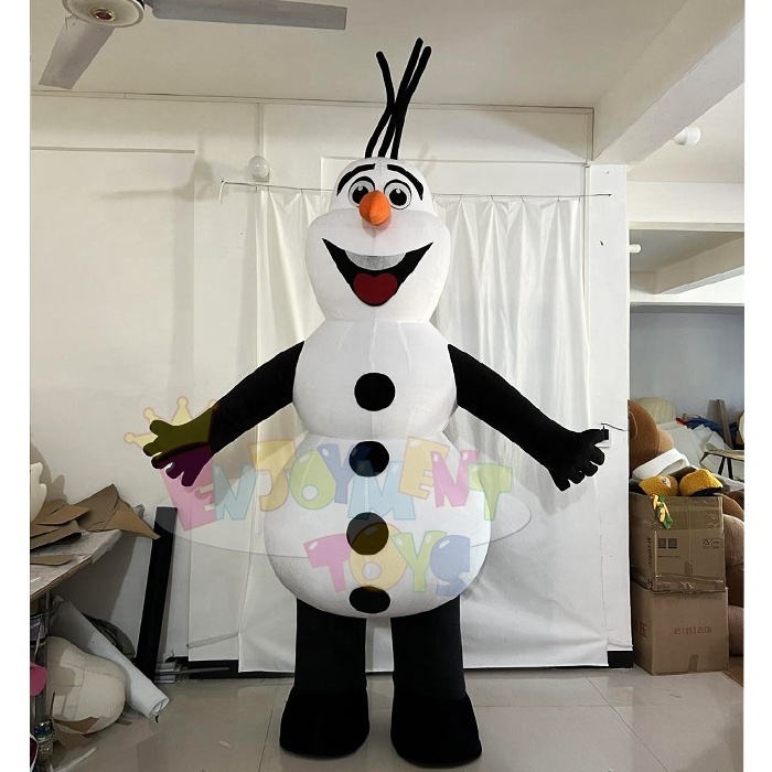 New design  plush christmas mascot OEM inflatable candy gingerbread olaf snowman reindeer santa claus tree costume for sale