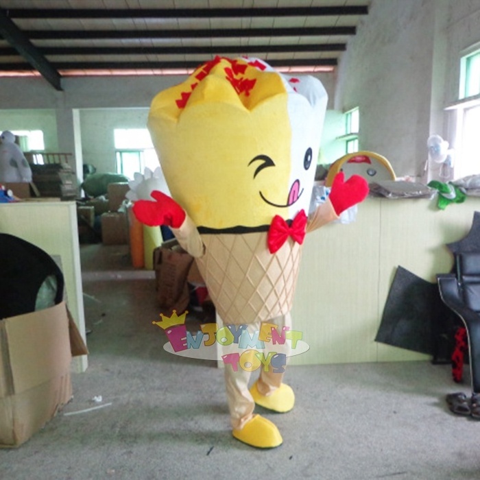 Enjoyment OEM ice-cream mascot custom food mascot costume for sale