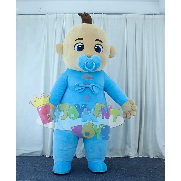 Enjoyment CE 2m/26m Inflatable pink and blue baby mascot Cosplay cartoon Costume for Advertising Halloween Carnival