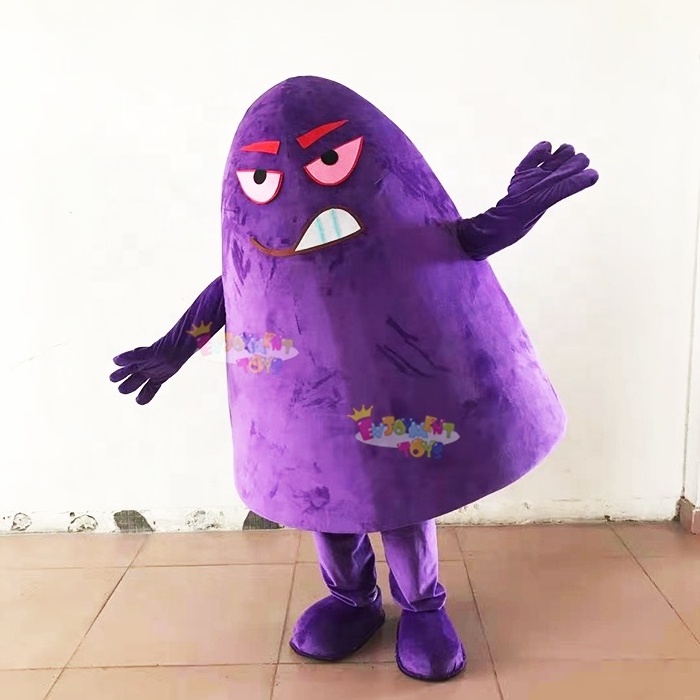 Enjoyment  CE plush purple grimace Mascot Costume Halloween Christmas Birthday Props Outfit For Adult