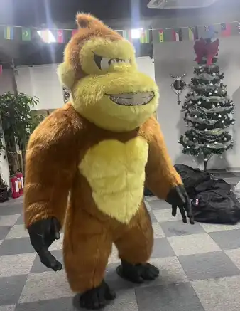 Enjoyment CE Plush Inflatable big KingKong Mascot Costume Halloween Carnival Costumes monkey KingKong Mascot Costume