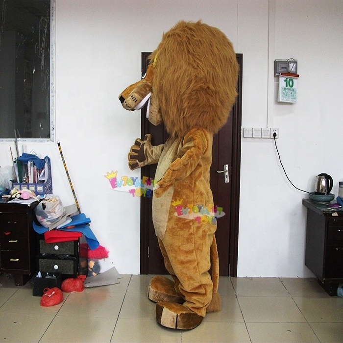 High quality CE Madagascar Lion Movie Character Mascot Costume Adult