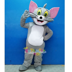 Enjoyment CE Cartoon Adult Tom And Jerry Mascot Costume Movie Mouse Cat Costume for sale