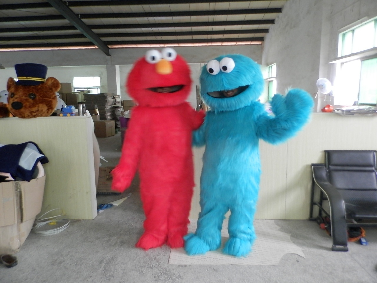 Enjoyment CE adult size sesame street movie cartoon elmo cookie monster mascot costume for cosplay