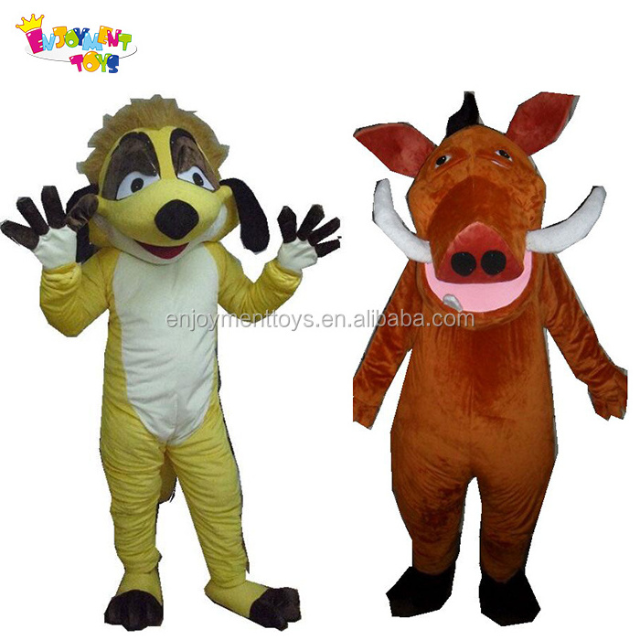 Enjoyment CE used cartoon timon & pumba mascot costumes for sale