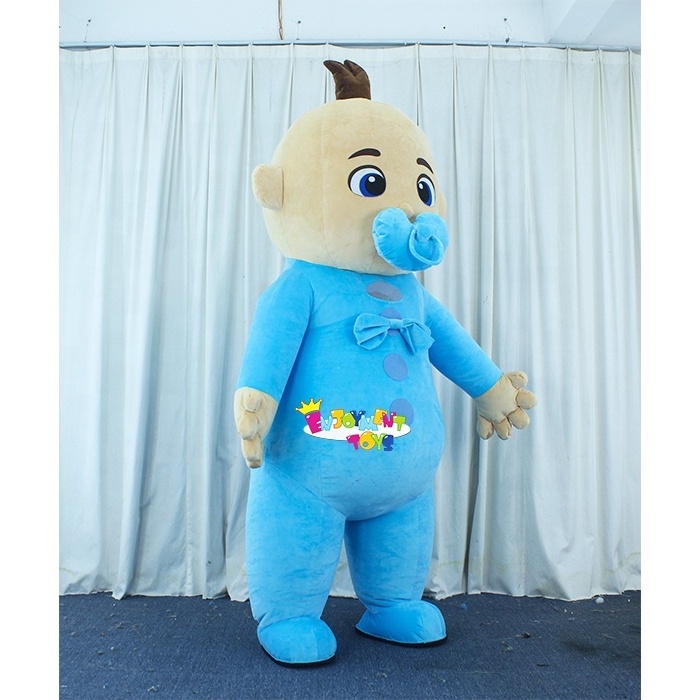 Enjoyment CE 2m/26m Inflatable pink and blue baby mascot Cosplay cartoon Costume for Advertising Halloween Carnival