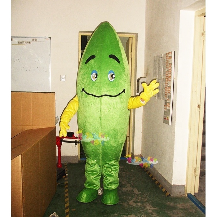 Enjoyment CE custom carnival party fancy dress funny cucumber costume adults green cucumber mascot costume for sale