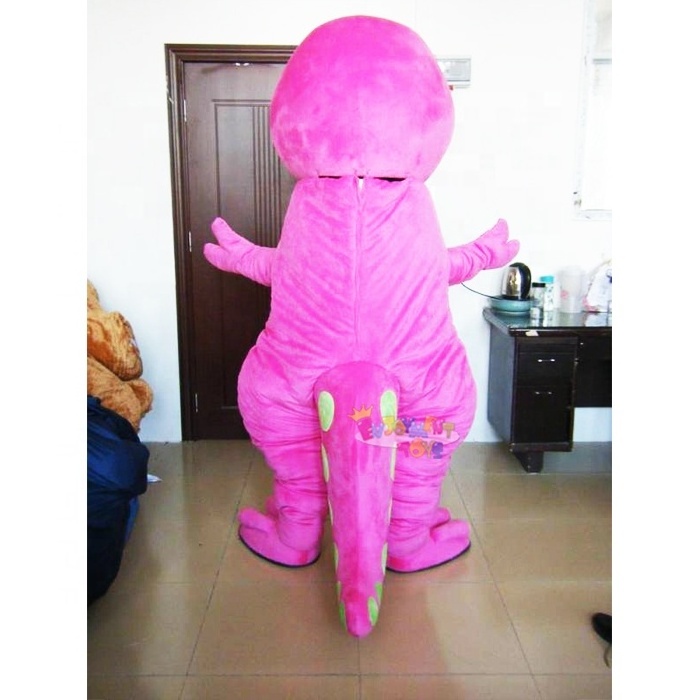 Factory price CE barney mascot costume adults barney dinosaur mascot costume for party