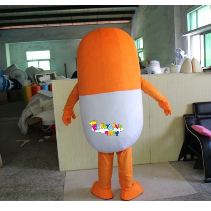 Guangzhou Enjoyment  Customized cartoon pill mascot clothing Cute pill mascot adult party large event clothing