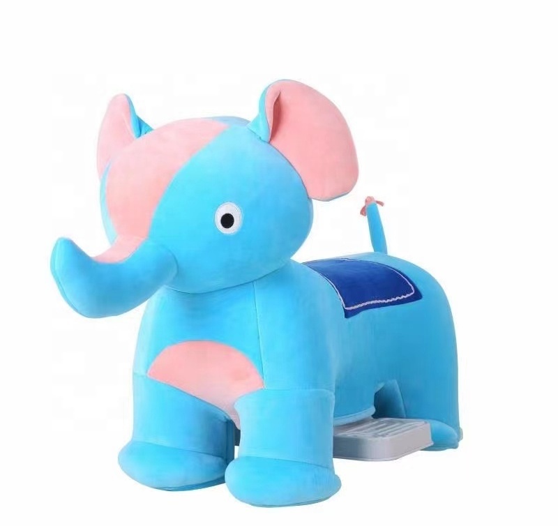 Hot sale Kid Size Animal Ride Kids Riding Toys Plush cow elephant dinosaur unicorn Electric Scooter toys