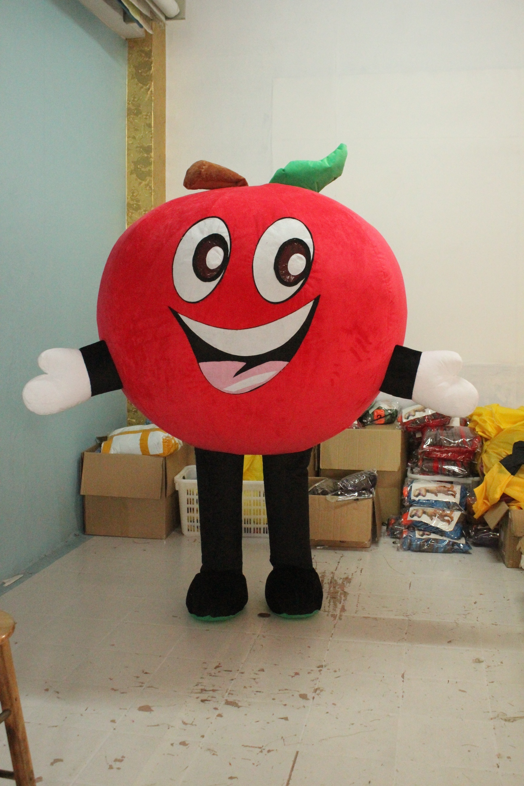 Enjoyment CE customized fashion cartoon Inflatable apple mascot costume Cute fruit mascot large event adult party costume