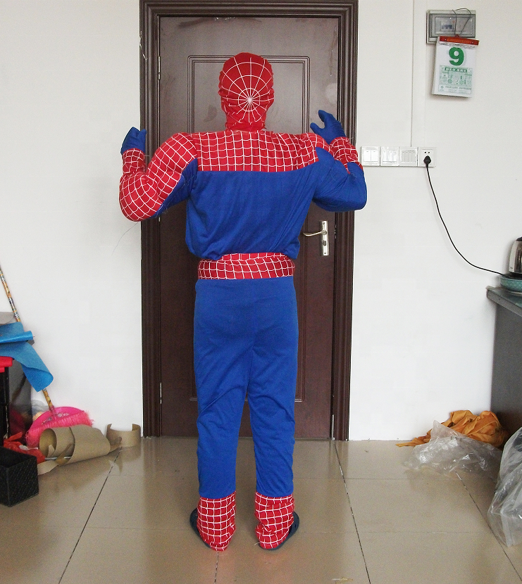 Hot sale adult spiderman mascot costumes cosplay costume for sale